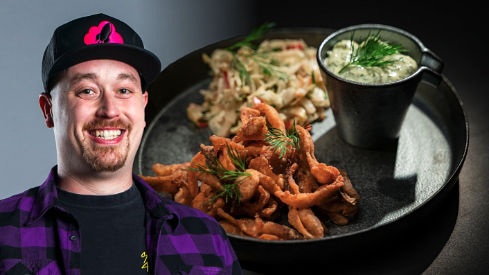 Jakub Menšík se inspiroval kapřími hranolkami od Jana Punčocháře a uspěl i ve druhém kole MasterChef Česko 2023.