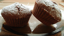 Jemné čokoládové muffiny