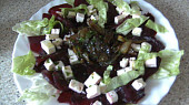 Carpaccio z pečené červené řepy