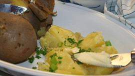 Brambory "na loupačku"