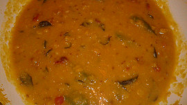 Indická kuchyně - Dhal s brusinkami