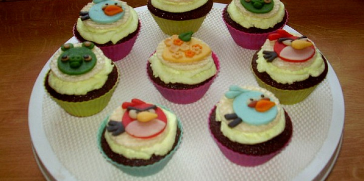 Cupcakes mandlovo kakaové