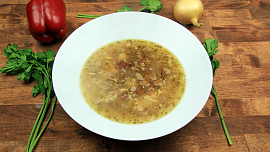 Česneková polévka - sváteční