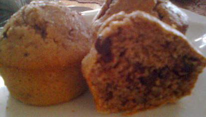 Ořechovo - čokoládové muffiny