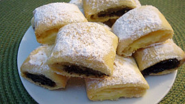 Plněné křehké mini polštářky
